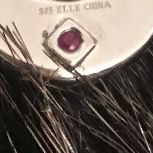 ELLE 925 Silver Pendant • diameter: 1” - Picture 5 of 9